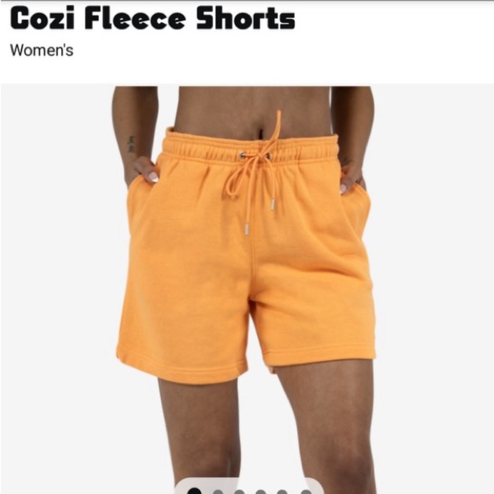 Cozi Fleece Orange Shorts